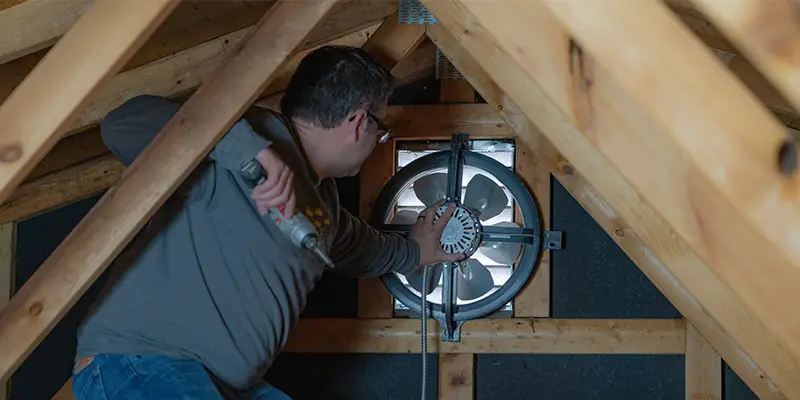 Photo inspiration: Attic Fan Installation Photo Inspiration